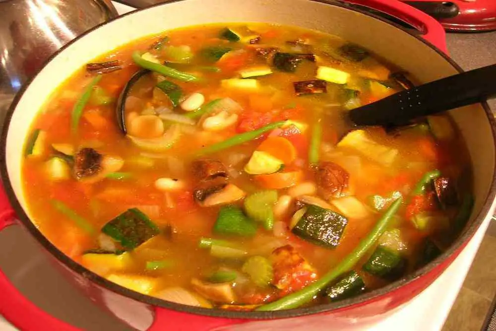 mediterranean grilled vegetable soup, grilled vegetable soup
